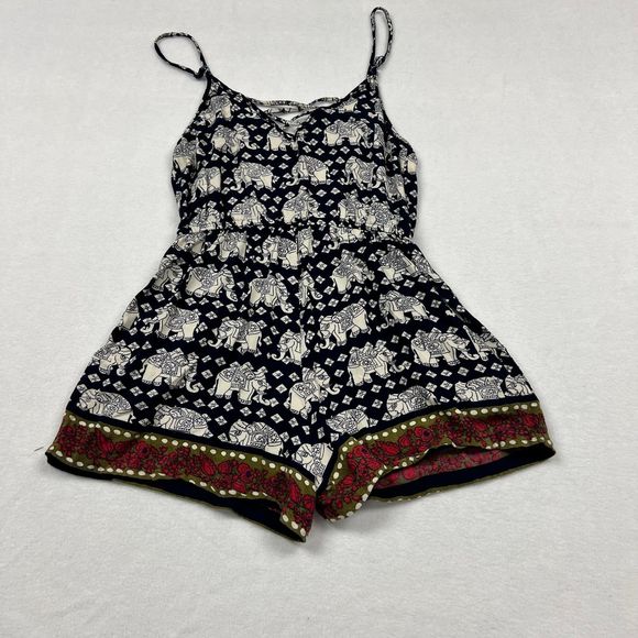 Angie brand elephant print romper size S - Picture 8 of 9